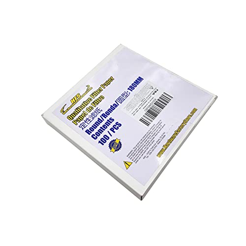 Image of HFS(R) 180mm Ashless Qualitative Filter Papers Lab 100PCS Medium 6 um Round (180mm, 6um)