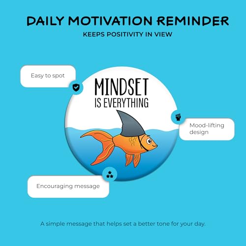 Imán decorativo redondo Mindset is Everything 3 in miniatura 3