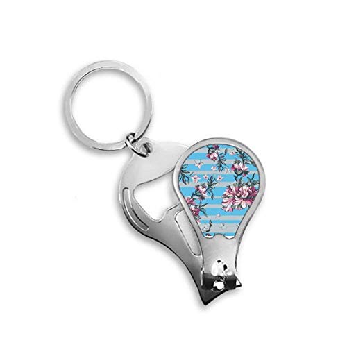 Coupe-ongles anti-dédoublage avec décor rhododendron art dessin pour ongles fragiles