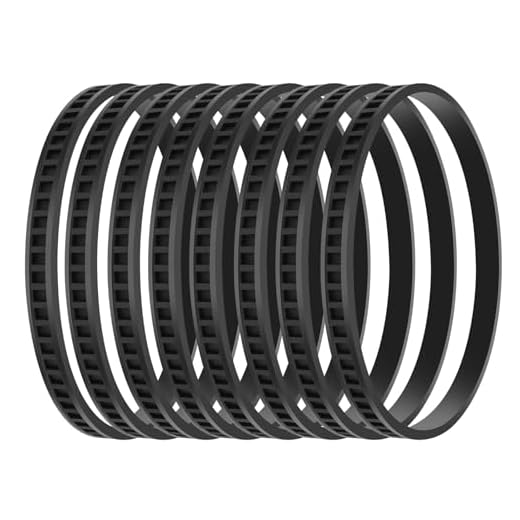 KeeTidy Replacement Pulley Tires 45-69-0010 For Bandsaw Part Deep Cutting Blades 6230 6232-20 6232-6 6225 AO2807 6238N 6238-20 2729-20 Bandsaw Rubber Tires, 8 Pack