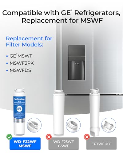 Waterdrop MSWF Replacement Refrigerator Water Filter (3-Pack) view 2