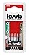 kwb 5 x Bits 28mm Torx T + Tamper Torx TT 128240 (Schaft 4 mm, TQ 60 Stahl, mit Haltestreifen)