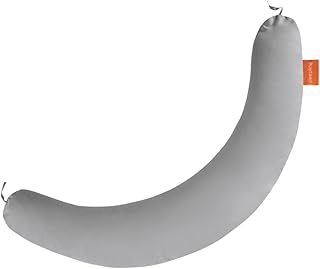 sleepling Coussin d'allaitement 40 x 190 cm - Long coussin de grossesse - Coussin de positionnement - 100 % microfibre - Lavable à 60 °C - Ökotex - Gris