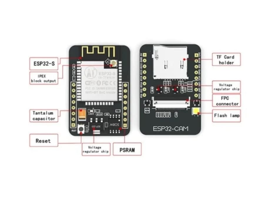Image of Robodo ESP32 CAM Development Board WiFi + Bluetooth With OV2640 Camera Module