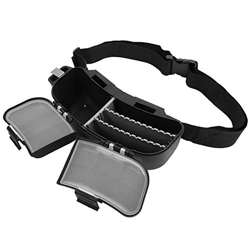 VGEBY1 Fishing Box, Portable Fishing Lures Waist Pack with Adjustable Belt Fishing Hooks Storage Box