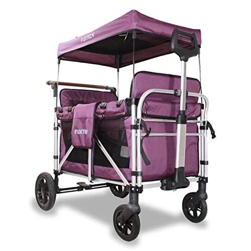 Fuxtec Chariot Family Cruiser Pourpre, L'Original, Chariot de Jardin Pliable, Homologué EN-1888, 4...