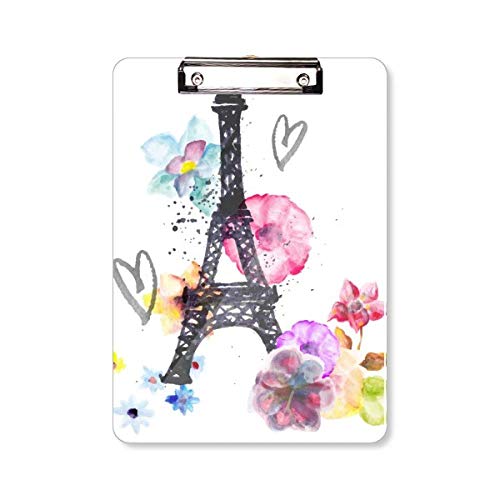 Porte-bloc Tour Eiffel souvenir de France A4 cœur à offrir