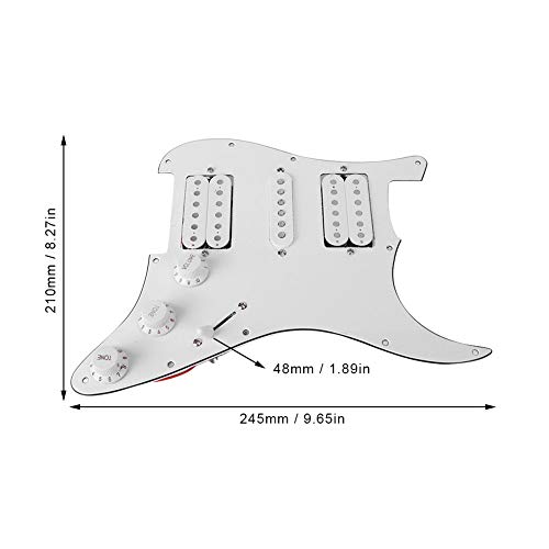Keenso Pickguard chargé de Strat, Carte de Guitare électrique 2 Couleurs chargée Pickguard Humbucker avec Micro HSH pré… - Les Beatles, Paul McCartney, John Lennon, RIngo Starr, George Harrison Keenso Pickguard chargé de Strat, Carte de Guitare électrique 2 Couleurs chargée Pickguard Humbucker avec Micro HSH pré… – Image 6