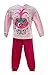 Sabor Pigiama Bambina Invernale Trolls Pigiama in Felpa Pigiama Bambina Felpato Disney Marvel (5886 Rosa Chiaro, 6 Anni)