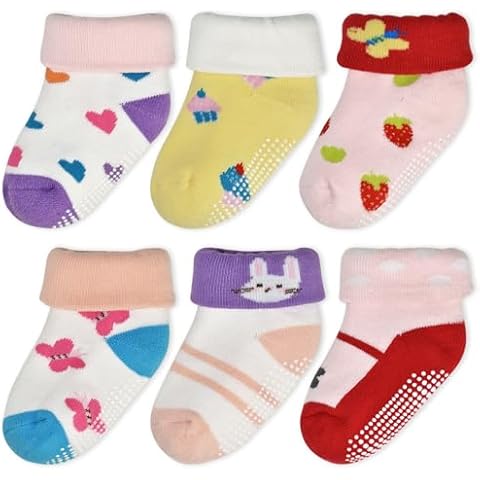 HYCLES Baby Socks Gift Set with Grips Cover