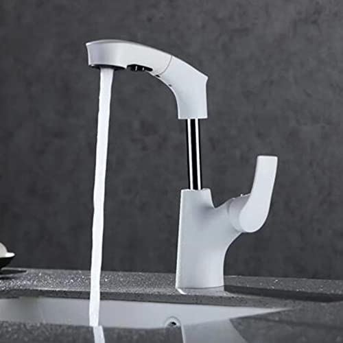 Robinet de lavabo double mode jet extractible eau chaude et froide - 6