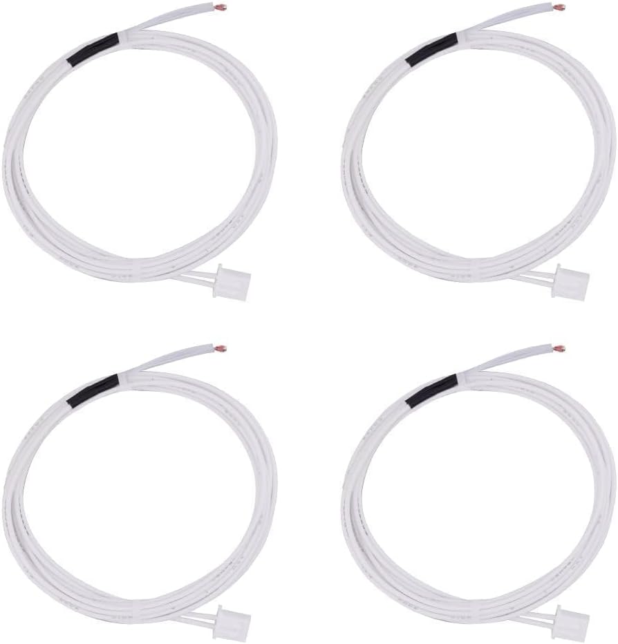 Ender-3/ Ender-3-v2 Thermistor Replacement: 4PCS 1.2m High Temp NTC 3950 100K Ohm Thermistor Sensor for Creality Ender 3 V2 Neo/3 V3/3 Pro/Voxelab Aquila, Easy to Install, High Precision