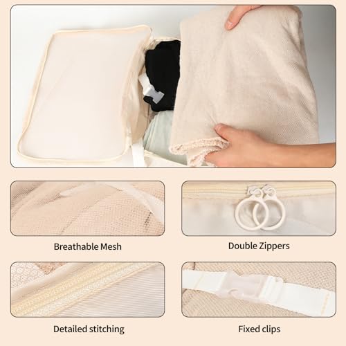 7 Pcs Compression Packing Cubes for Suitcases, Travel Packing Cubes, Lightweight Suitcase Organiser Bags, Luggage Bags for Travel Bag Organizers - Image 4