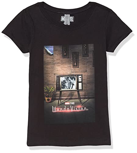 T-shirt Marvel Girl WV Poster style graphique en coton noir XL