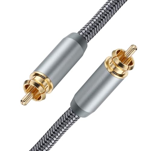 Cable de subwoofer de alta fidelidad para conectar tu amplificador en el cine en casa