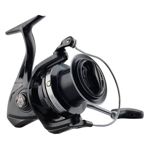 Image of Big Game Surf Spinning Fishing Reel 8000 /12000,20KG Drag Power Backlash-Free Bearings,Metal Reel Seat,Zinc Alloy Gear for Saltwater Inshore and Offshore Fishing