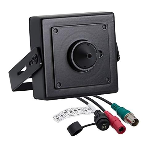 Evertech 1080p HD 4in1 AHD TVI CVI, Analog Indoor Mini Hidden Camera with Wide Angle Pinhole Lens Cover