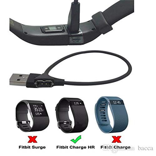 DragonTrading Replacement USB Charging Cable Compatible with Fitbit Charge HR, Black - Image 4