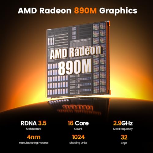 Image of PELADN Mini PC, Ryzen AI 9 HX 470 (up to 5.1Ghz),32GB LPDDR5X /1TB PCIe 4.0 SSD,Dual 2.5G LAN,USB4 40Gbps Type-C /DP /HD,Mini Desktop Computer,WiFi7 4K /60Hz Triple-Display USB3.2 /BT5.4,3-Year Warranty