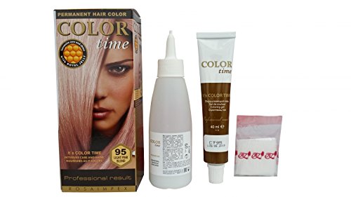 Pack Ahorro de 2 x Tintes Permanente para el Cabello de Color Rubio Rosa Claro 95