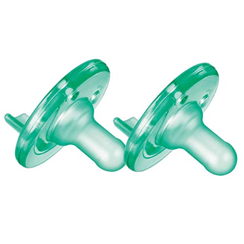 Image of Philips AVENT Soothie Pacifier, Green, 0-3 Months, 2 Count