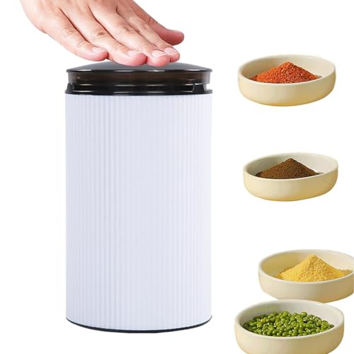 Rrlihjgu Molinillo de café eléctrico, Molinillo de café en grano,Molinillo de condimentos enchufable ajustable de bajo ruido | Molino de granos de café multifuncional automático lavable, para
