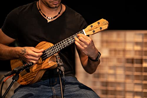 Ukulélé Concert électro-acoustique Ortega Guitars – Série Elite – housse incluse – Solid Spalted Maple (RUET-SMA) - Les Beatles, Paul McCartney, John Lennon, RIngo Starr, George Harrison Ukulélé Concert électro-acoustique Ortega Guitars - Série Elite - housse incluse - Solid Spalted Maple (RUET-SMA) – Image 5