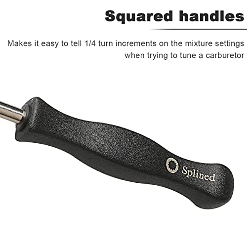 ZAMDOE Carburetor Adjustment Tool 21-Teeth Splined Screwdriver + 7-Teeth Splined for 2-Cycle Small Engine Chainsaw Trimmer Lawn Mower Edger Brushcuter Blower for STIHL for Husqvarna for Homelite - Image 4