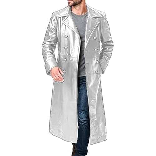 Chaqueta Hombre Faux Leather Largo Otoño Invierno miniatura 1