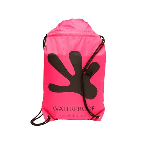 Image of geckobrands Embark 10L Drawstring Backpack - Waterproof, Lightweight Dry Bag for Beach, Hiking, and Light Water Activities