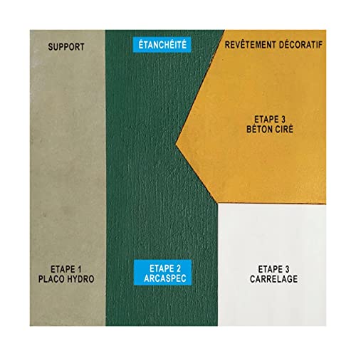 Étanchéité sous carrelage spec douche cuisine Arcaspec 5 kg - 7