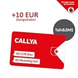 Vodafone Freikarte (Callya Talk+SMS) + 10 Euro Startguthaben