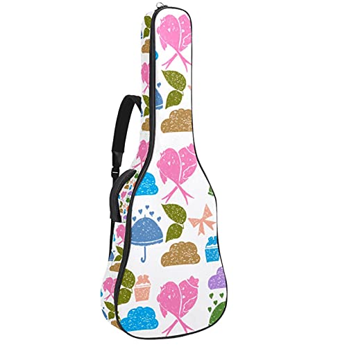 Housse ukulélé et mandoline oiseaux amoureux pour musiciens voyageurs