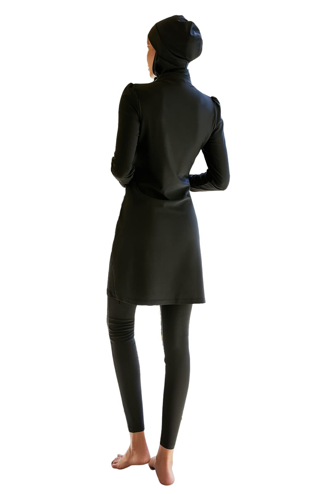 Greatfool Burkini Femme Musulmane - Burkini Maillot Islamique Femme 3 pièces avec Couverture Modeste et complète - Hijab de Bain Musulman de Haute qualité avec Protection UV UPF et séchage Rapide