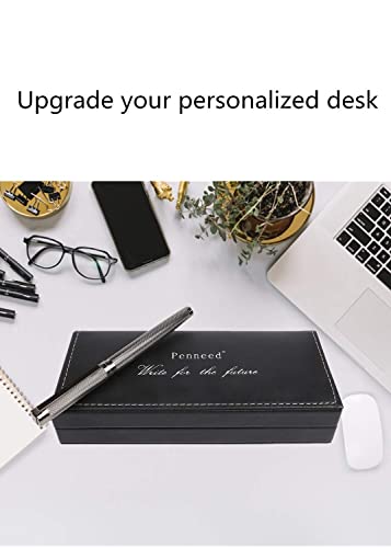 Penneed Rollerball Pen For Men Women Executive Home Office Use, With Gift Box Refillable 0.7Mm Black Ink G8(Fancy Dark Gray) #TOP6