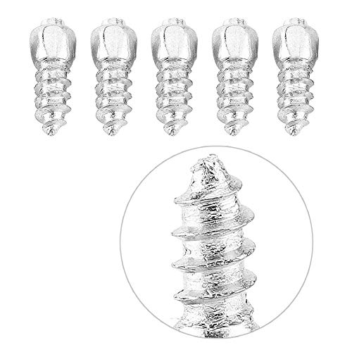 12mm Snow Tire Studs, Anti-ice Screw Stud Tyre Snow Chains Tire Spikes Trim Screw for Motorcycle Car Truck,100pcs