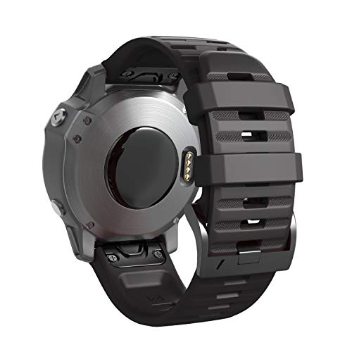 Correa f[strong]á[/strong]cil Easyfit de silicona para Garmin Fenix 5X Plus de 26 mm 6