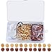 Produktbild Siegelwachs perlen, Octagon Wax Seal Beads Sticks, Wax Seal Kit mit Teekerzen, Wax Melting Spoon, Brief Wachs Stempel Set für Wax Seal Stamp, Letter Wax Melt Beads (325 Stück/Rotes, Gold)