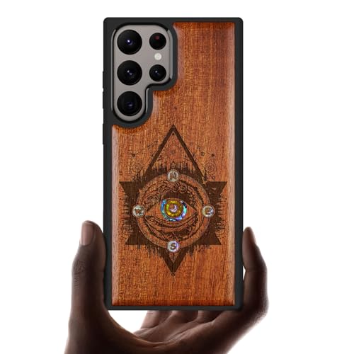 Coque Galaxy S24 Ultra idée cadeau luxe étui bois unique original