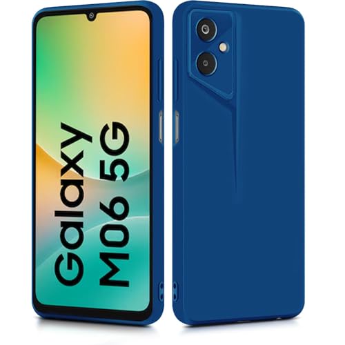 Image of WOW IMAGINE Slim Back Cover for Samsung Galaxy M06 5G | Galaxy F06 5G | Blade Series Ultra Thin Case with Lightweight Design | Camera Protection | Soft Matte Silicone Flexible Mobile Case - Blue