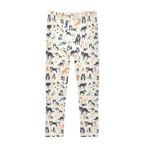 KLL Pet Dogs Toddler Baby Girl Cotton Leggings Fashion High Waisted Pants Sports