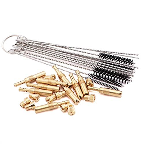 Tuijodaix 11 Pcs Carburetor Main Jet &10 Pcs Slow/Pilot Jet With Carburetor Carbon Dirt Jet Cleaner Tool Kit,Compatible With Pwk Keihin Oko Cvk #TOP1