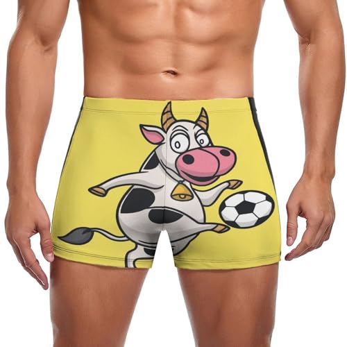 Boxer de bain homme vache football confortable short anti frottement