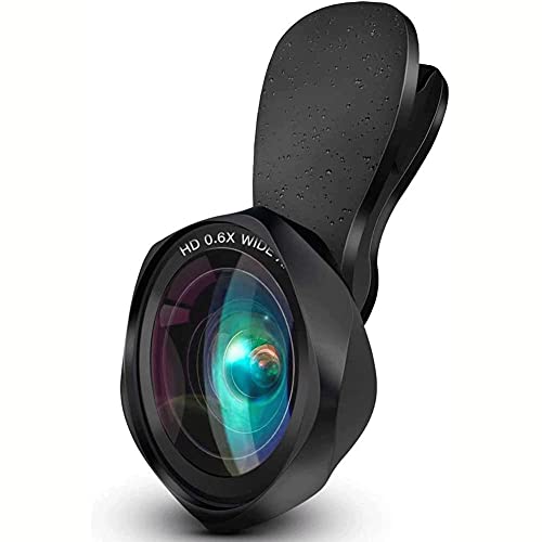 HD Phone Camera Lens Clip On Phone Lens Kit 0.6X Wide Angle Lens Macro Lens with Detachable Clip is Easy to Adjust for Most Smar