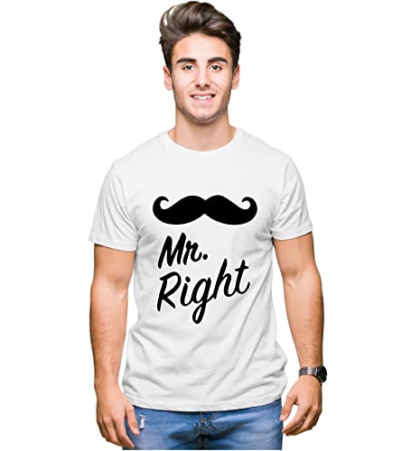 Image of Hangout Hub HH81 Men & Women T shirts |Round Neck T-Shirt| Regular Fit | Half Sleeves | Cotton | Couple Tshirts for Couple |Pack of 2|Couple T-Shirts