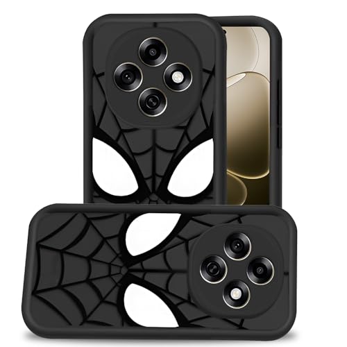Image of AESTMO Back Case Cover | Cute Fun Cartoon | Coffee Silicone Case | Full Body Protection | Camera Protection Back Cover (Black, Oppo F31 Pro 5G)