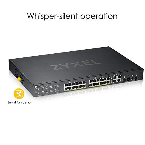Switch Ethernet intelligent administrable à mode Cloud hybride et alimentation PoE+ 375W