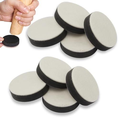 Neikafan 8 Pièces Tampon Chaise Feutre, Patins pour Meubles Lords Rond Patin Antiderapant pour Hauteur Accrue Silencieux et Résistance à l'usure Tampon...