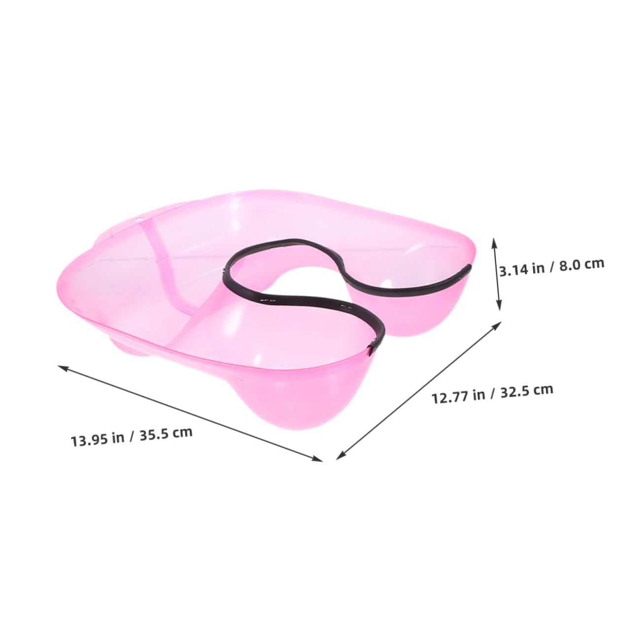 LIFKOME Hair Neck Tray 2pcs Set Hairdressing Supplies Hair Coloring Perm Tray Robust Abs Easy to Clean