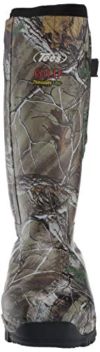 TECS Men's 17" Rubber Side Zip Boot (Camo, 10)